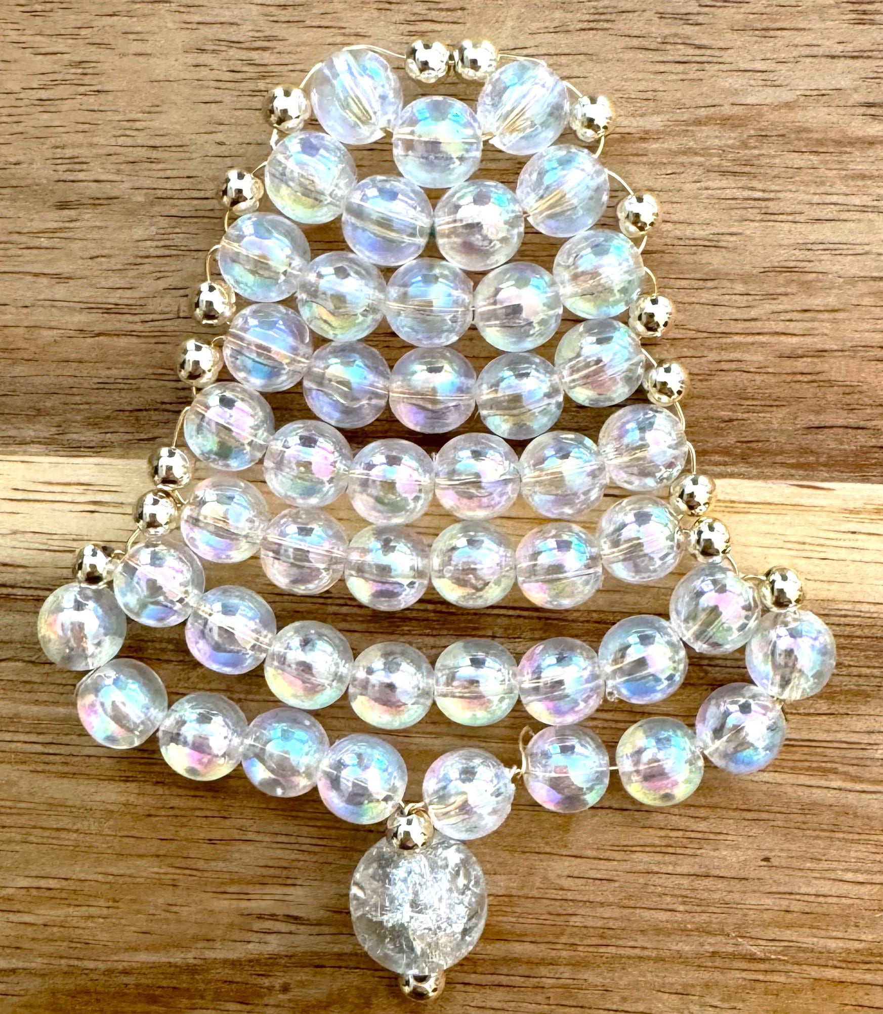 Beaded bell decoration