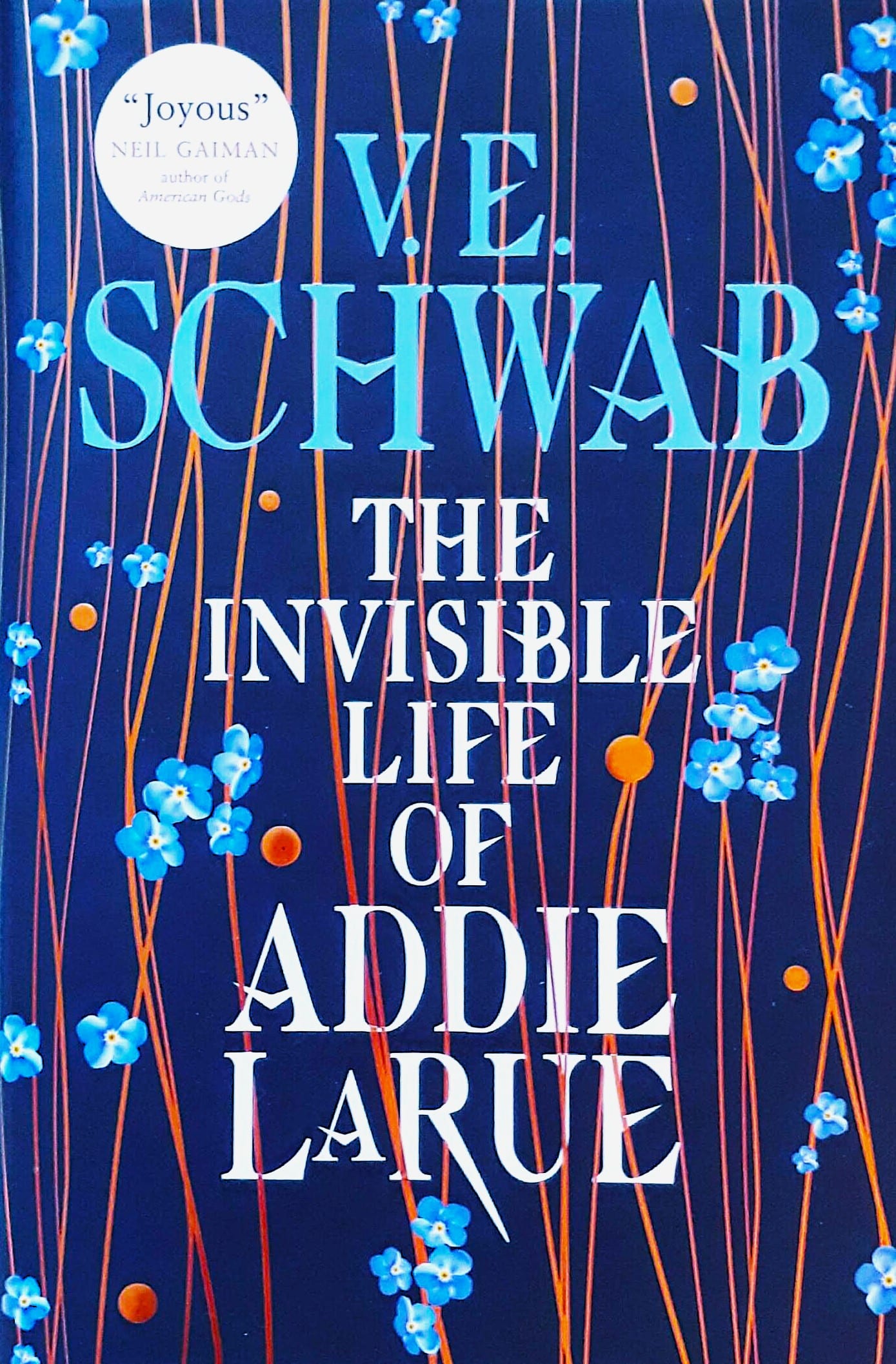 book cover of fantasy novel, The Invisible Life of Addie LaRue by V.E. Schwab